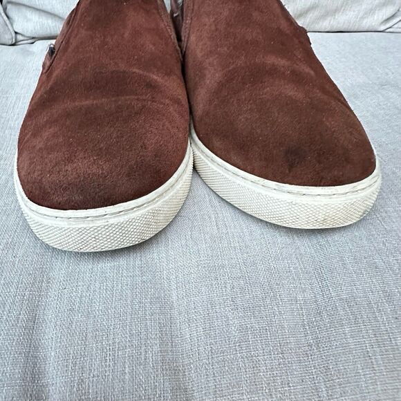 Allen Edmonds Courtside Slip On Shearling Loafer Mens 4830 Brown Suede Sz 9.5 - Picture 10 of 14